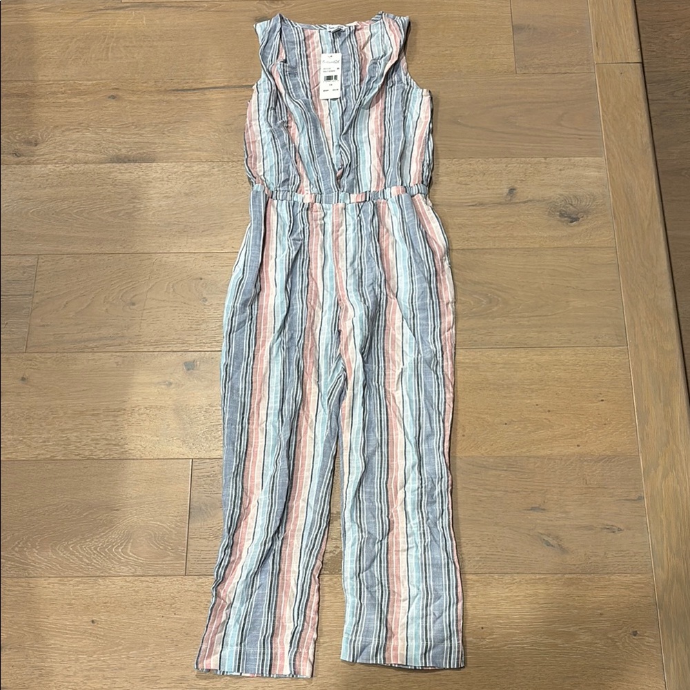 Splendid Striped Sleeveless Jumpsuit